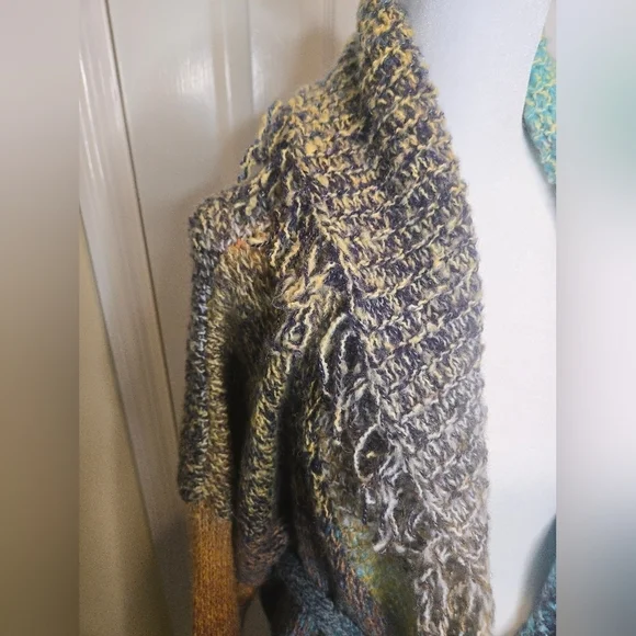 Greylin For Anthropologie Natalia Fringed Cardigan Size 2X - Picture 7 of 12